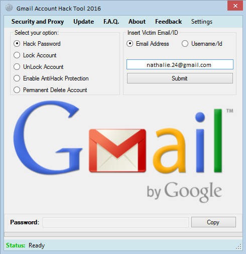 Gmail hacking software download